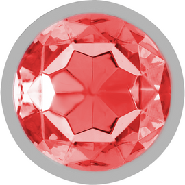 Additional view 4 of Intense Red Crystal - Aluminum Anal Plug, Size S