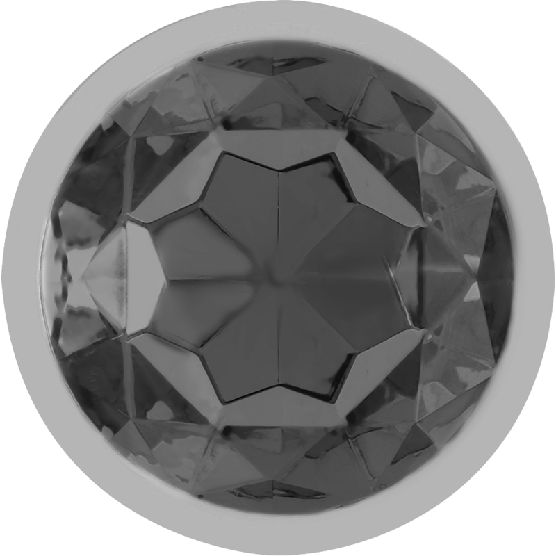 Additional view 4 of Intense Black Crystal - Aluminum Anal Plug, Size M