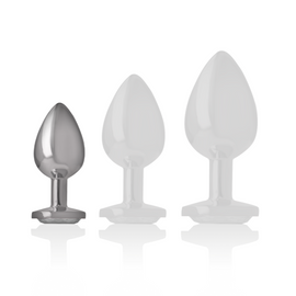 Additional view 5 of Intense Silver Crystal - Aluminum Anal Plug, Size S