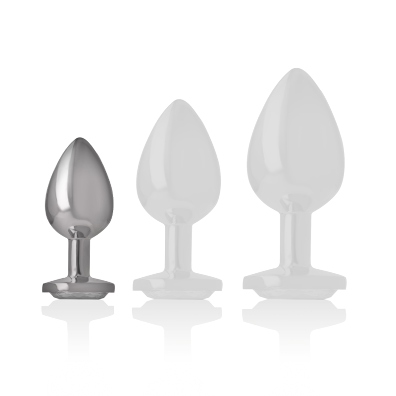 Additional view 5 of Intense Silver Crystal - Aluminum Anal Plug, Size S