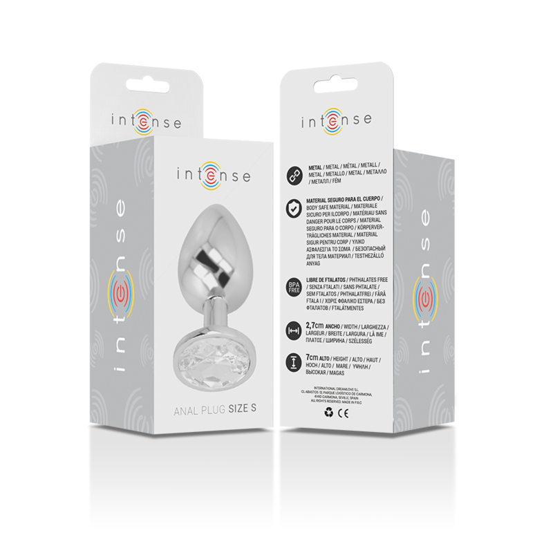 Additional view 2 of Intense Silver Crystal - Aluminum Anal Plug, Size S
