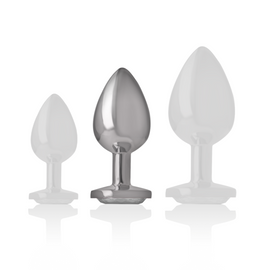 Additional view 5 of Intense Silver Crystal - Aluminum Anal Plug, Size M