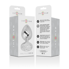 Additional view 2 of Intense Silver Crystal - Aluminum Anal Plug, Size M