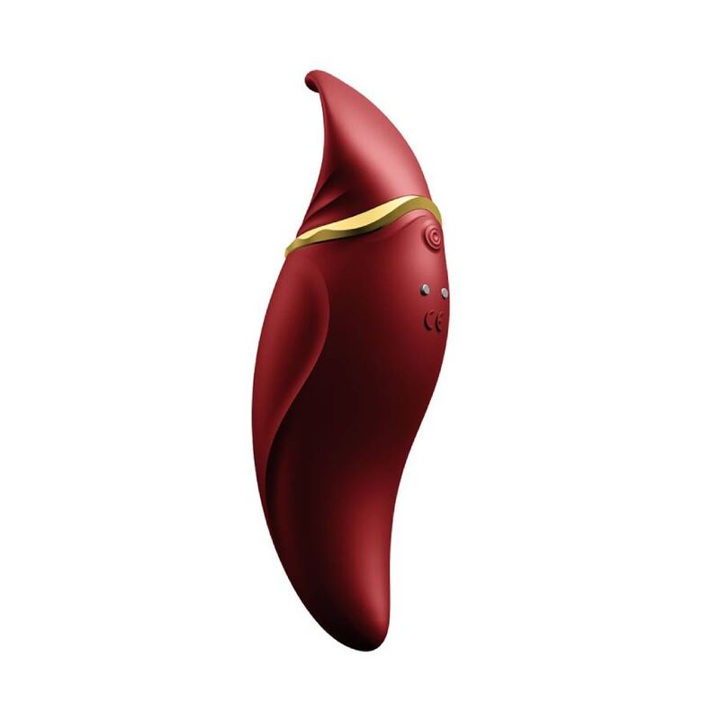 Additional view 4 of ZALO Hero - PulseWave Clitoral Massager, Red