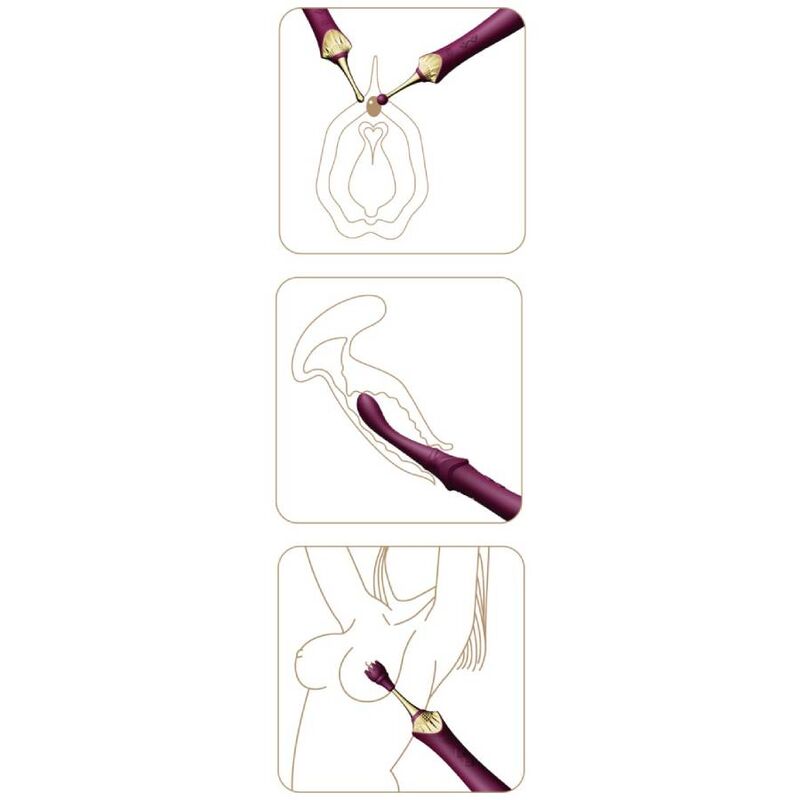 Additional view 15 of ZALO Bess 2 - Clitoral Massager, Purple