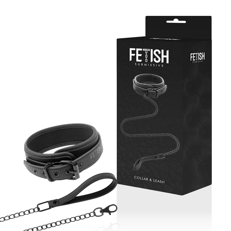 Fetish Submissive - Neoprene-Lined Chain Collar Secondary image