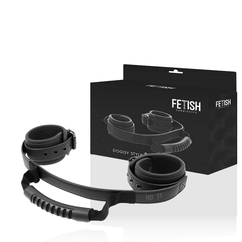 Vista adicional 2 de Fetish Submissive - Algemas com forro de neoprene e pega