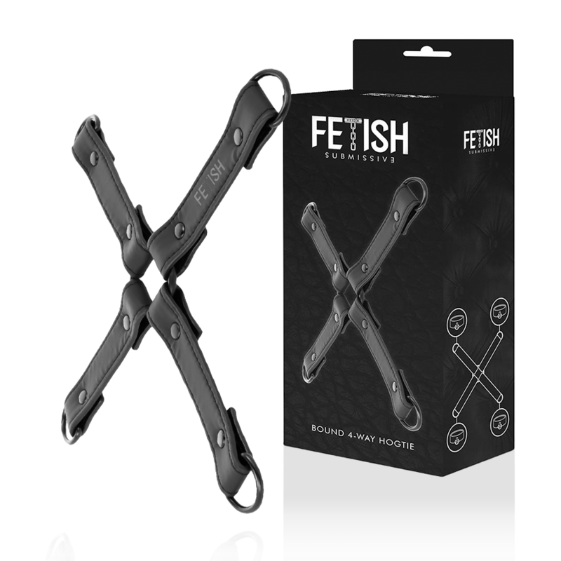 Fetish Submissive - Vegan Leather Handcuff Connector Secondary image