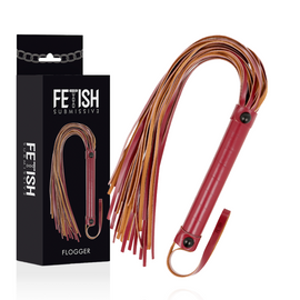 Fetish Submissive Dark Room - Vegan Leather Whip, 28 cm