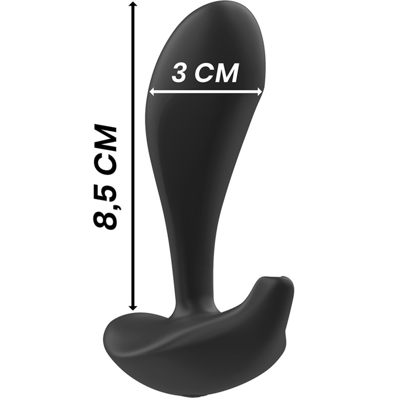 Additional view 6 of Black&Silver Dwayne - Remote-Control Anal Plug