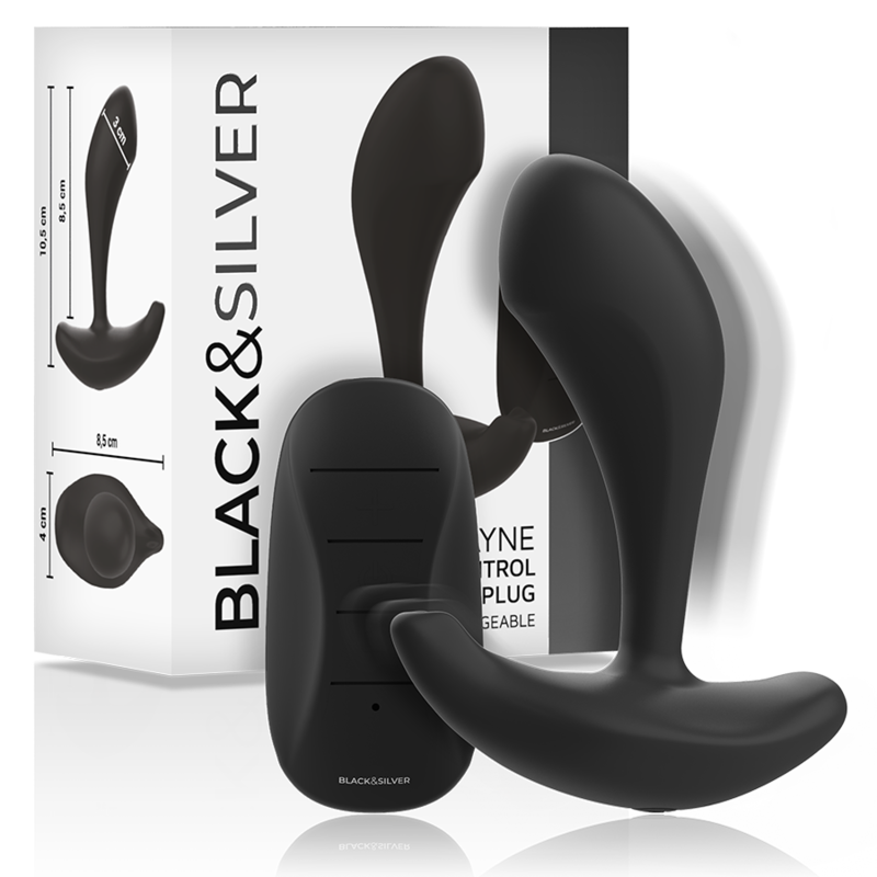 Black&Silver Dwayne - Remote-Control Anal Plug Main image