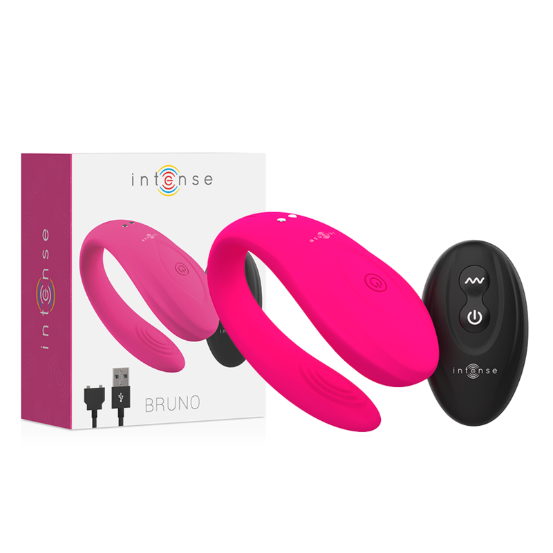 Intense Bruno - Remote-Control Couples Vibrator, Pink Main image