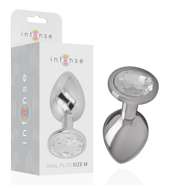 Intense Silver Crystal - Aluminum Anal Plug, Size M