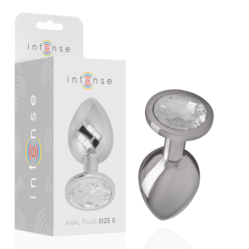 Intense Silver Crystal - Aluminum Anal Plug, Size S