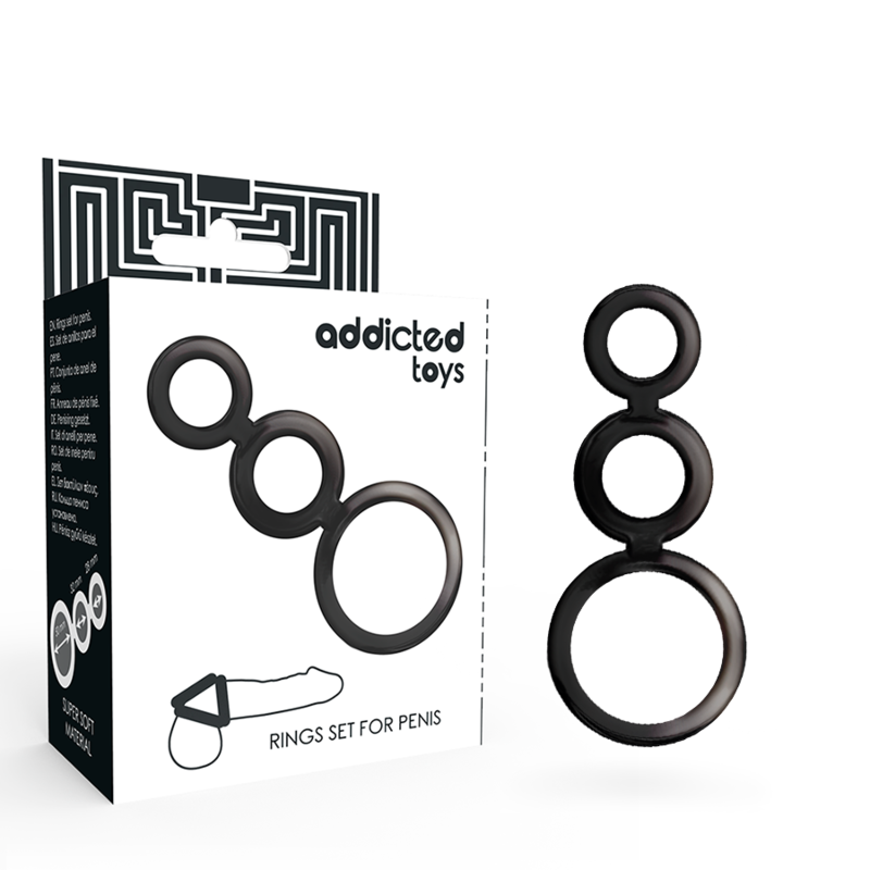 Additional view 3 of Addicted Toys - Smoked Performance Rings Set