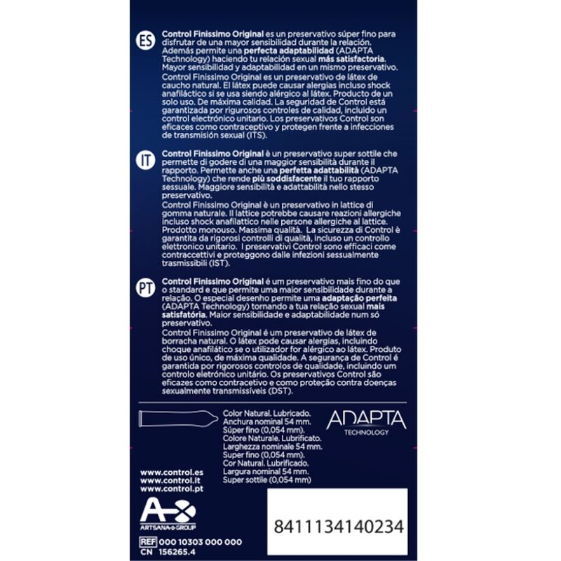 Extra afbeelding 2 van Control Finissimo – Ultradunne condooms, 12 stuks