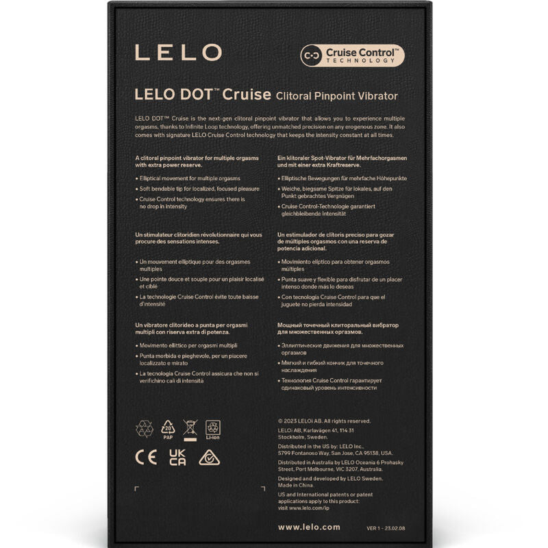 LELO Dot Cruise - Pinpoint Clitoral Stimulator, Yellow
