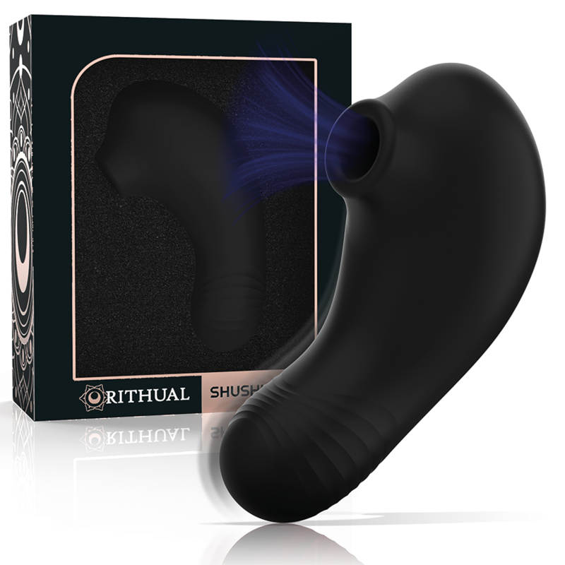 Rithual Shushu Pro - Pocket Clitoral Stimulator, Jet Black Main image