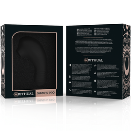 Additional view 2 of Rithual Shushu Pro - Pocket Clitoral Stimulator, Jet Black