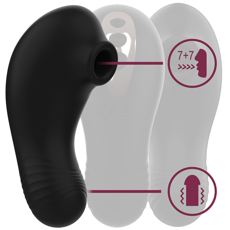Additional view 4 of Rithual Shushu Pro - Pocket Clitoral Stimulator, Jet Black