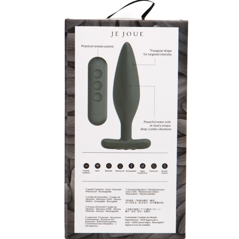 Additional view 3 of Je Joue Egon - Vibrating Anal Plug, Black