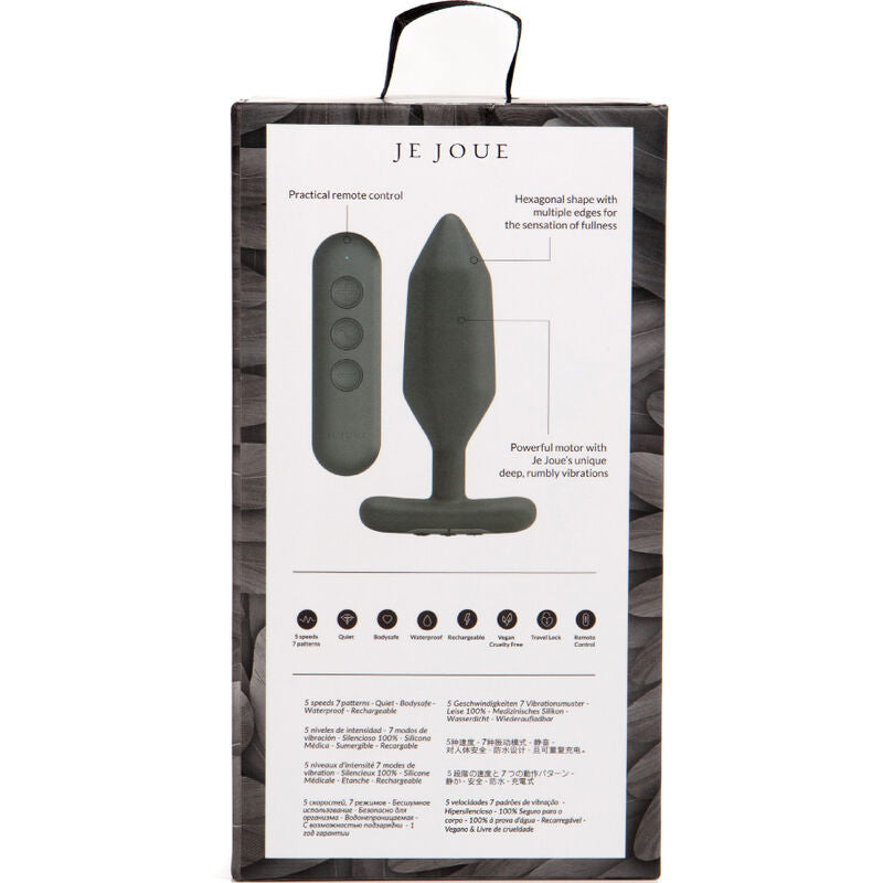 Additional view 3 of Je Joue Onyx - Vibrating Anal Plug, Black