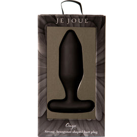 Je Joue Onyx - Vibrating Anal Plug, Black