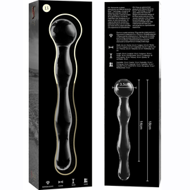 Nebula by Ibiza Model 13 - Borosilicate Glass Dildo, Clear