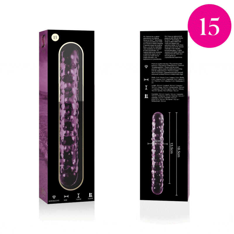 Nebula by Ibiza Model 15 - Borosilicate Glass Dildo, Clear Secondary image