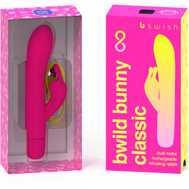 Additional view 2 of B Swish Bwild Bunny Infinite Classic - Rabbit Vibrator, Pink