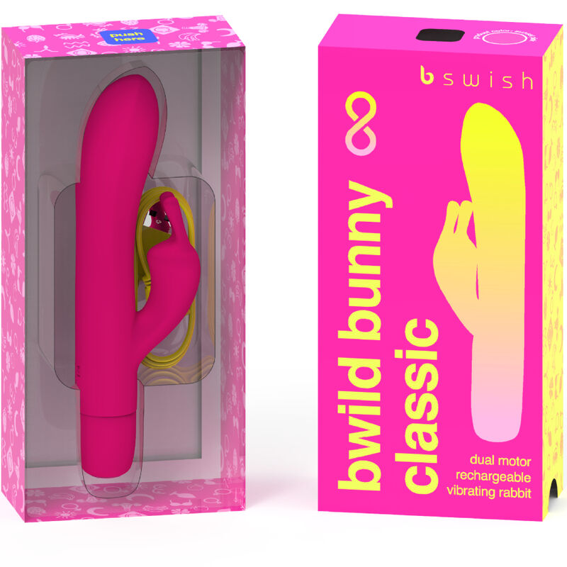 Additional view 2 of B Swish Bwild Bunny Infinite Classic - Rabbit Vibrator, Pink