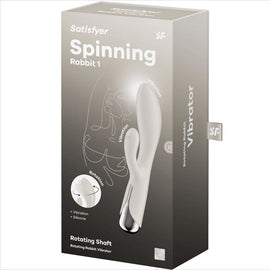 Additional view 2 of Satisfyer Spinning Rabbit 1 - Rabbit Vibrator, Red