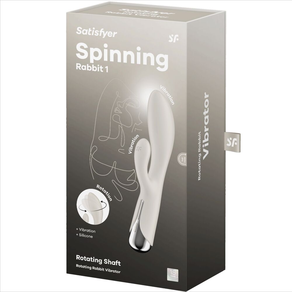 Additional view 2 of Satisfyer Spinning Rabbit 1 - Rabbit Vibrator, Red