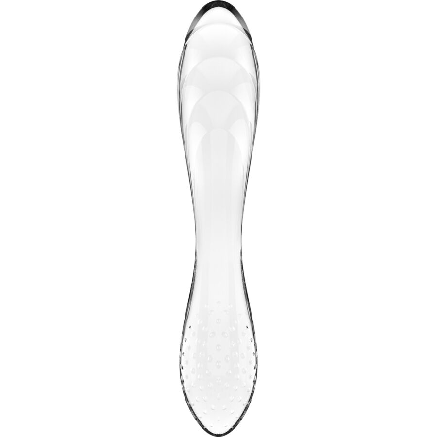 Satisfyer Dazzling Crystal - Glass Dildo, Transparent