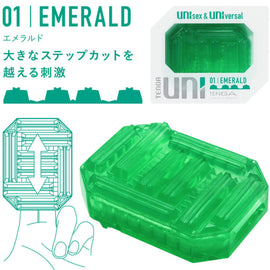 Additional view 3 of TENGA Uni Emerald - Disposable Stroker