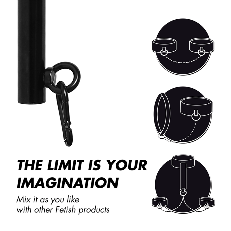 Additional view 7 of Fetish Submissive Bondage - Adjustable Spreader Bar Set, 4 Pieces
