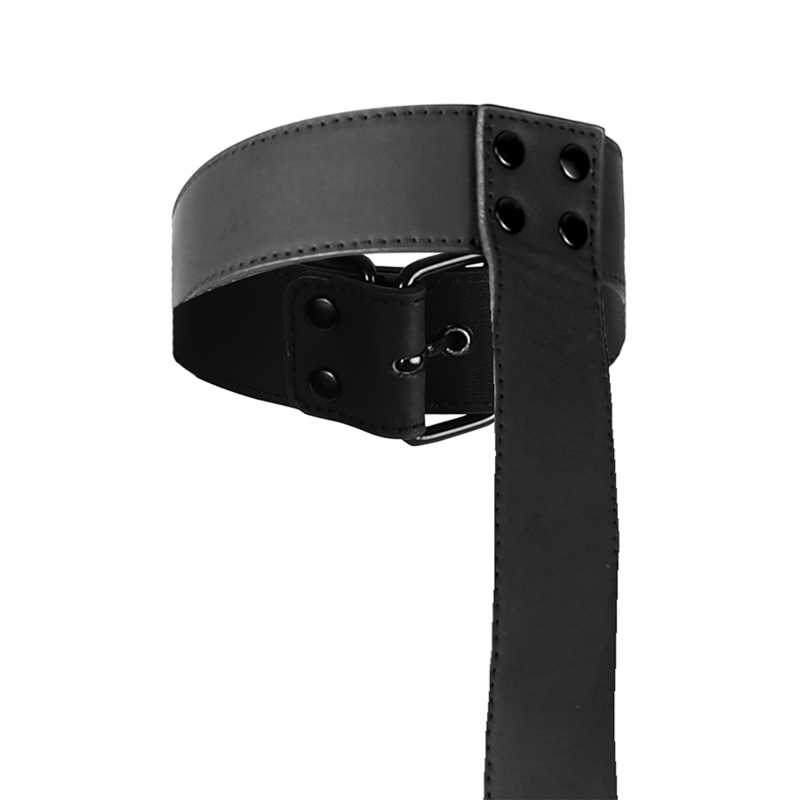 Additional view 4 of Fetish Submissive Bondage - Collar & Wrist Cuffs Restraint Set