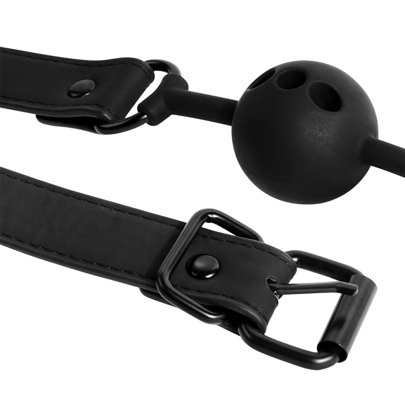 Additional view 4 of Fetish Submissive Bondage - Breathable Silicone Ball Gag