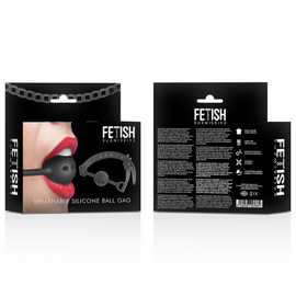 Additional view 2 of Fetish Submissive Bondage - Breathable Silicone Ball Gag