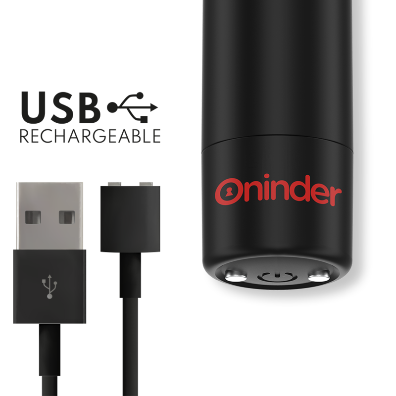 Additional view 8 of Oninder Berlin - App-Controlled Bullet Vibrator, Black
