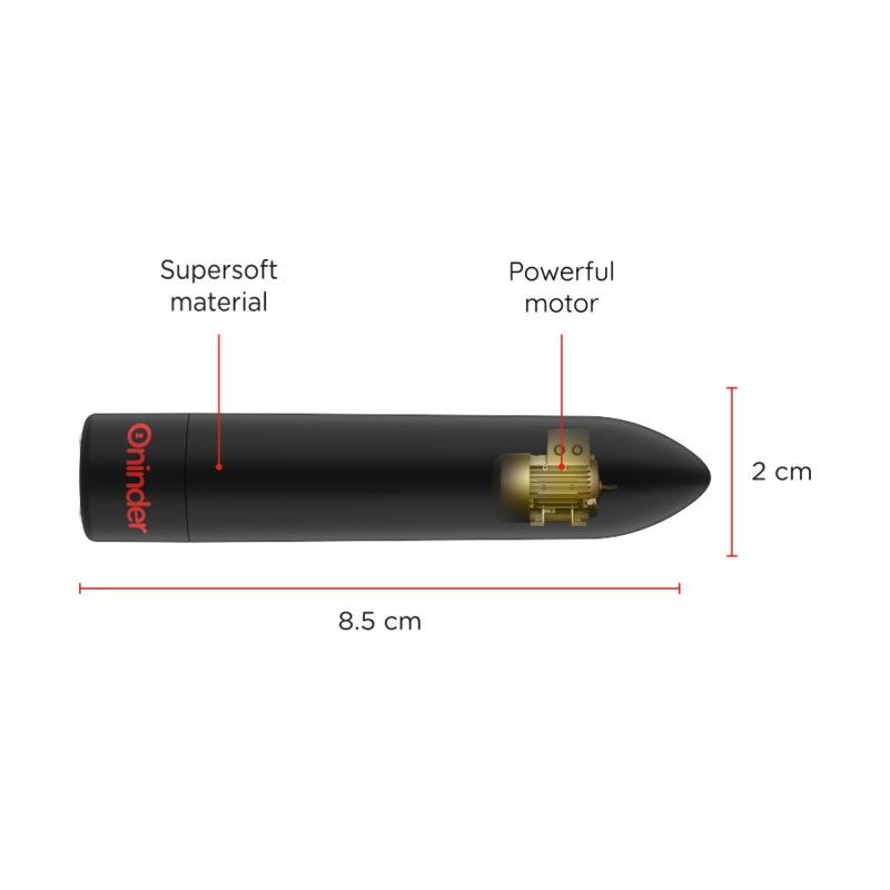 Additional view 6 of Oninder Berlin - App-Controlled Bullet Vibrator, Black
