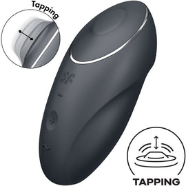 Additional view 2 of Satisfyer Tap & Climax 1 - Lay-On Vibrator, Red