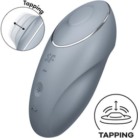 Additional view 3 of Satisfyer Tap & Climax 1 - Lay-On Vibrator, Red
