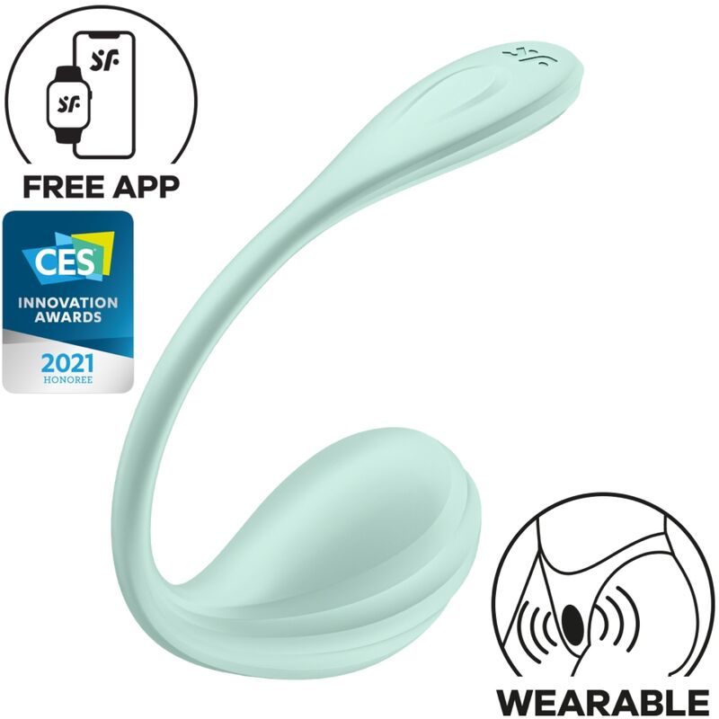 Satisfyer Smooth Petal - App-Controlled G-Spot Vibrator, Water Green Secondary image