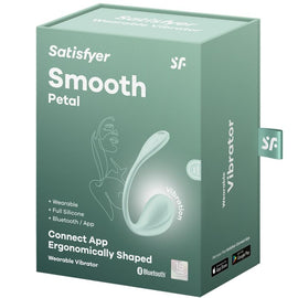 Satisfyer Smooth Petal - App-Controlled G-Spot Vibrator, Water Green