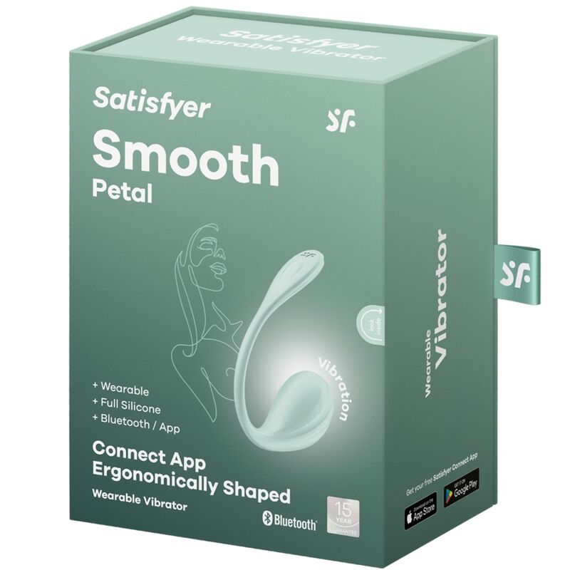 Satisfyer Smooth Petal - App-Controlled G-Spot Vibrator, Water Green
