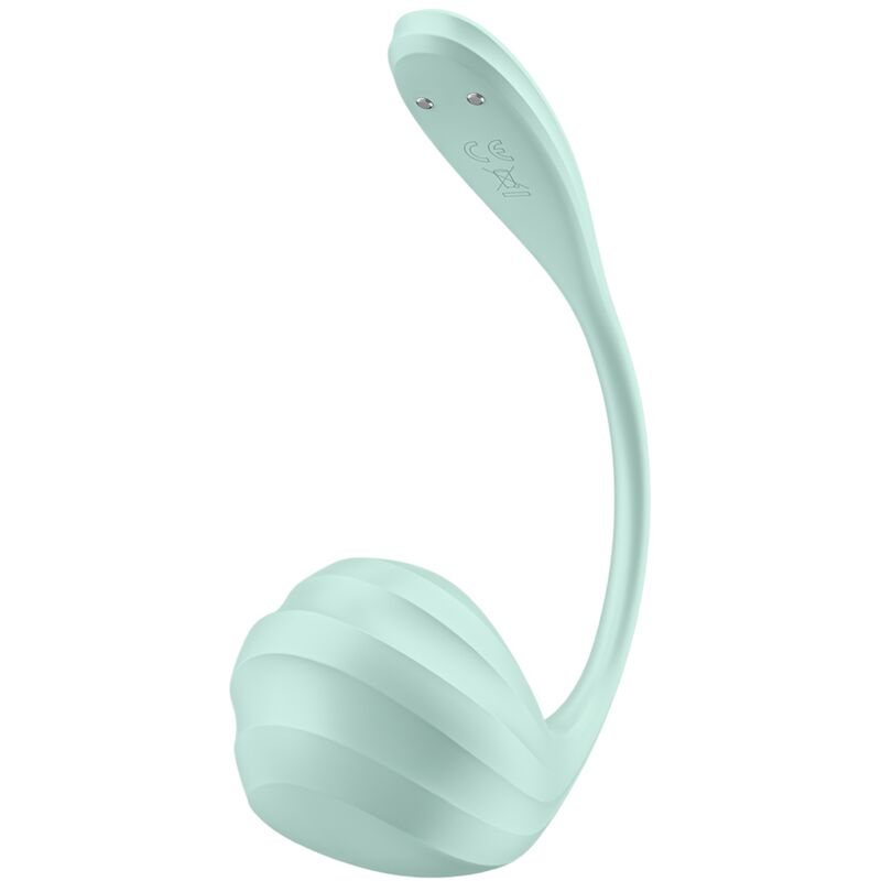 Additional view 5 of Satisfyer Smooth Petal - App-Controlled G-Spot Vibrator, Water Green