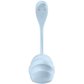 Additional view 4 of Satisfyer Smooth Petal - App-Controlled G-Spot Vibrator, Sky Blue
