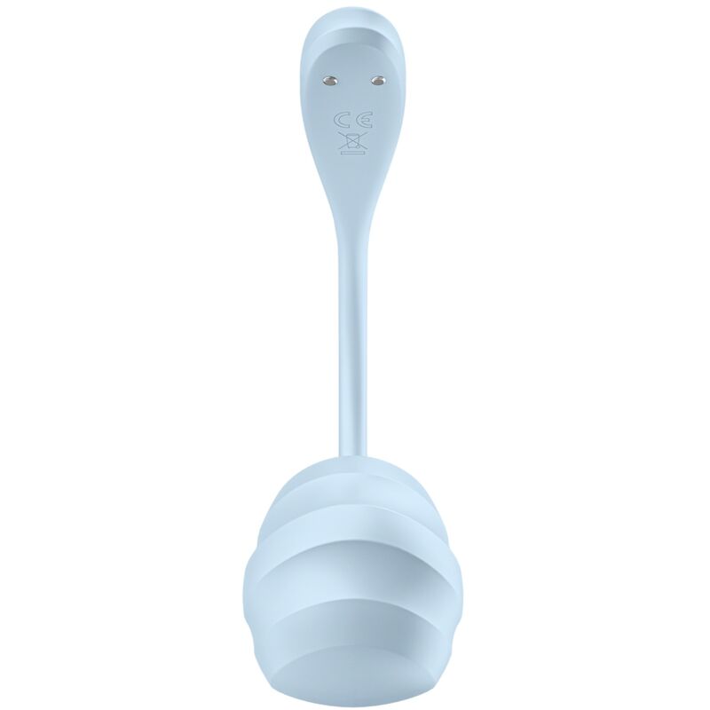 Additional view 4 of Satisfyer Smooth Petal - App-Controlled G-Spot Vibrator, Sky Blue