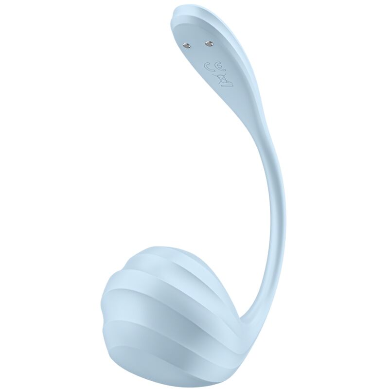 Additional view 5 of Satisfyer Smooth Petal - App-Controlled G-Spot Vibrator, Sky Blue